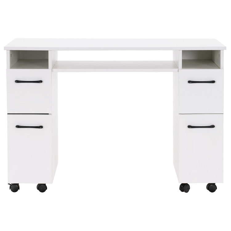 Manicure Table With Wheels Movable Nail Desk Salon Workstation 2600