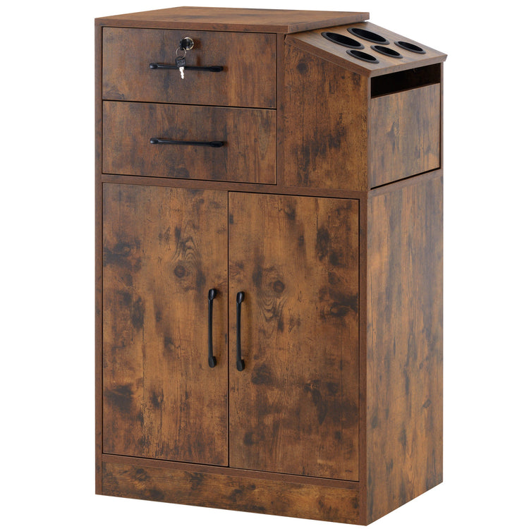 Barber Locking Storage Station Beauty Salon Cabinet For Hair Stylist 2005