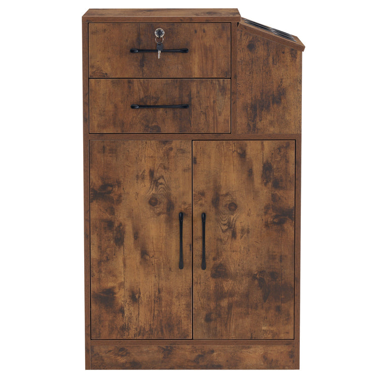 Barber Locking Storage Station Beauty Salon Cabinet For Hair Stylist 2005