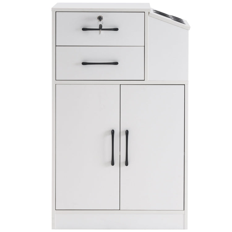 Barber Locking Storage Station Beauty Salon Cabinet For Hair Stylist 2005