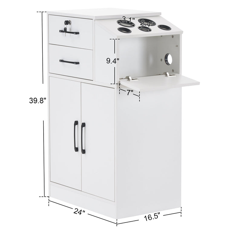 Barber Locking Storage Station Beauty Salon Cabinet For Hair Stylist 2005