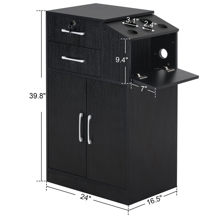 Barber Locking Storage Station Beauty Salon Cabinet For Hair Stylist 2005