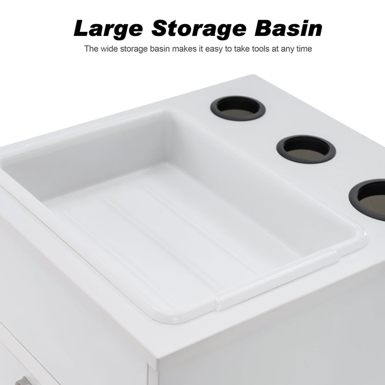 Barber Salon Storage Cabinet Beauty Spa Equipment With Locker& Tool Holder 2035