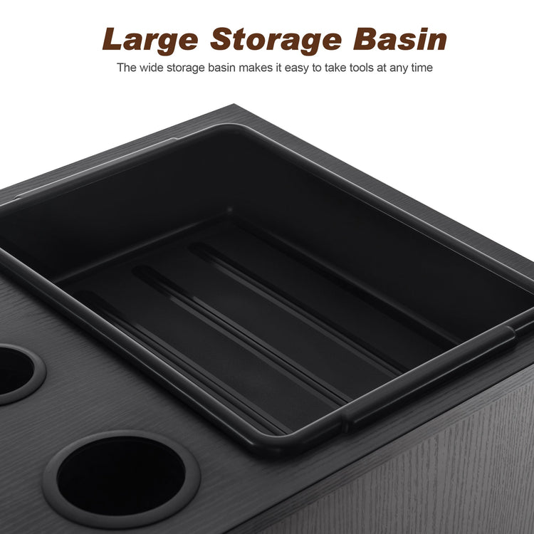 Barber Salon Storage Cabinet Beauty Spa Equipment With Locker& Tool Holder 2035