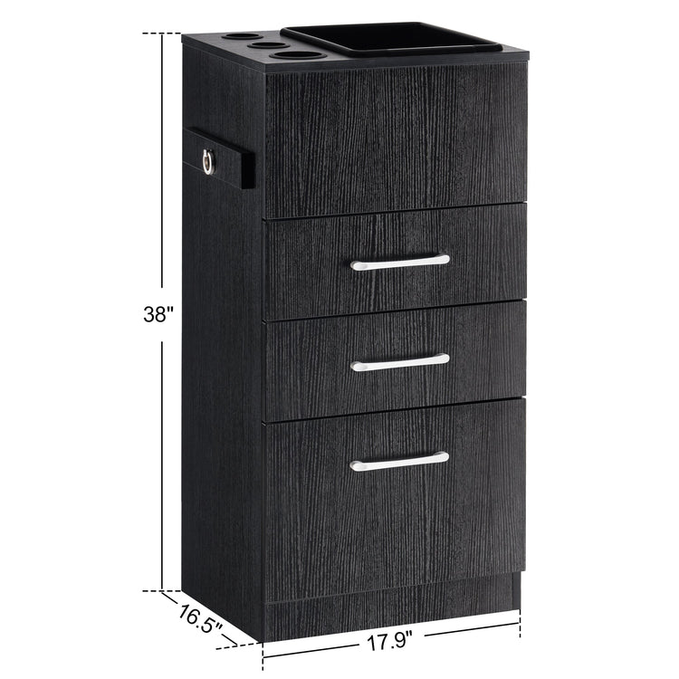 Barber Salon Storage Cabinet Beauty Spa Equipment With Locker& Tool Holder 2035