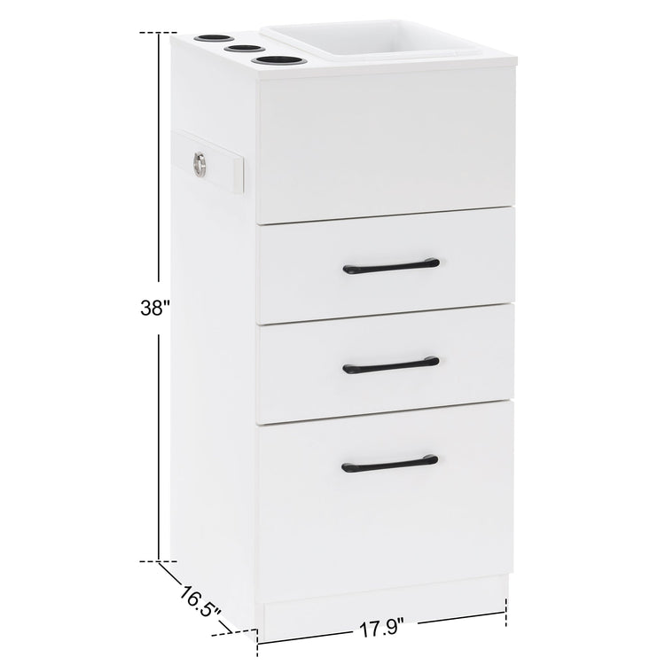 Barber Salon Storage Cabinet Beauty Spa Equipment With Locker& Tool Holder 2035