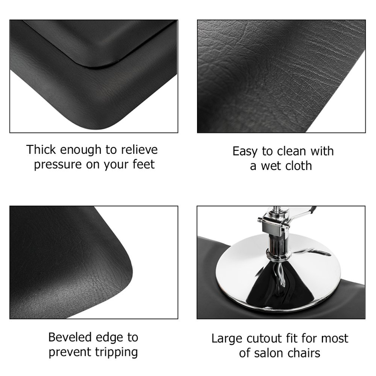 3X5 Ft Salon Floor Mat Barber Floor Anti Fatigue Mat Rectangle 7/8'' Thick 0045