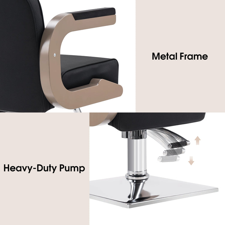 Salon Chair For Hair Stylist, Hydraulic Hair Styling Home Salon Chair 9210