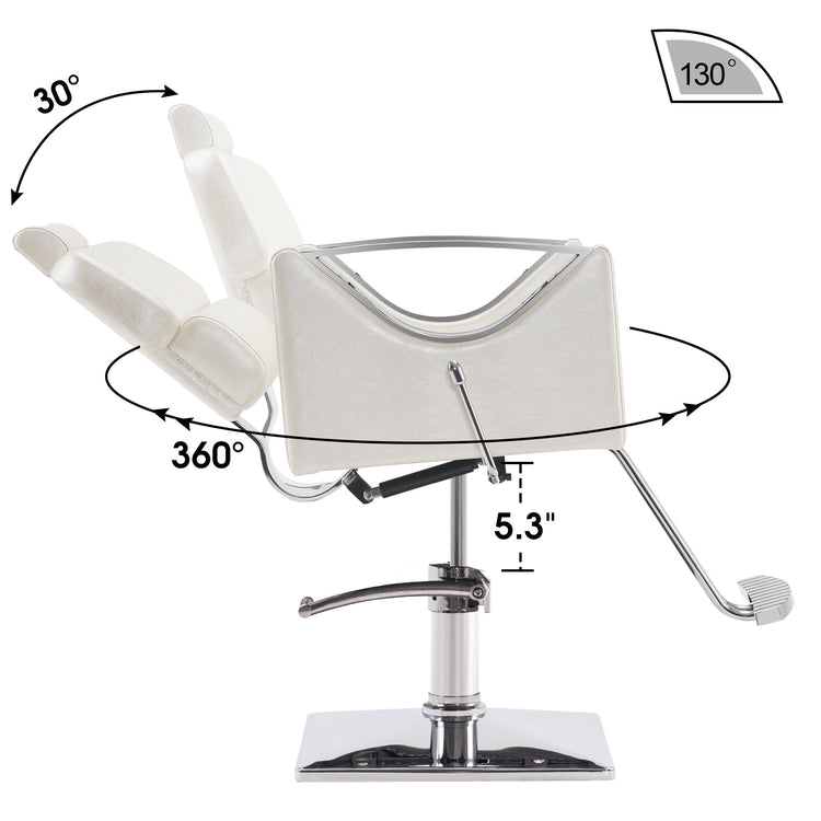 Reclining Styling Barber Chairs For Salon,Hair Spa Salon Equipment 3126