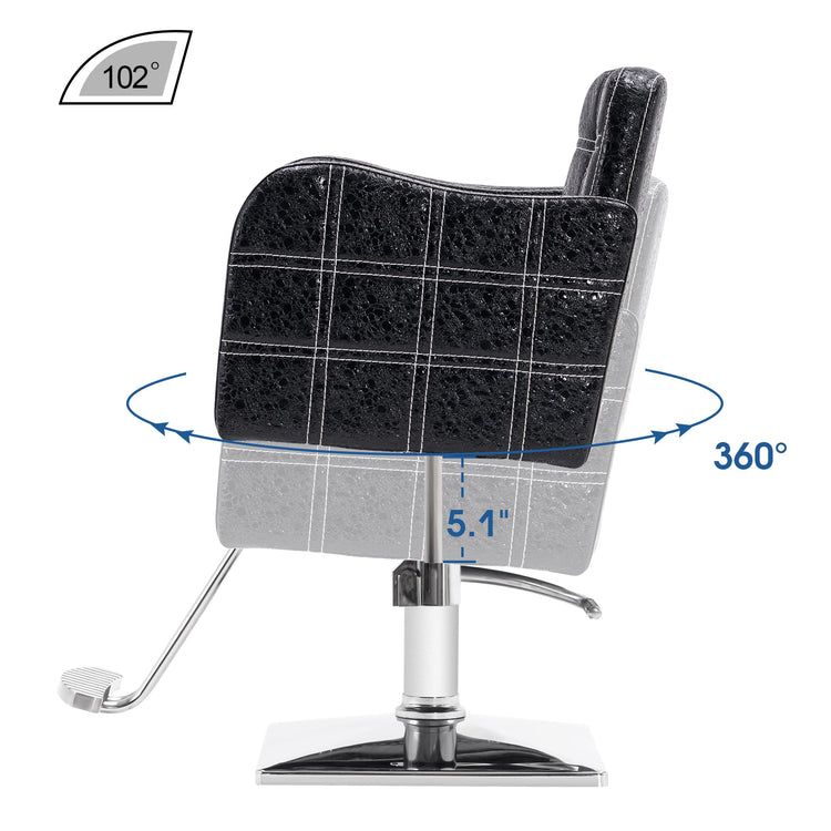 Salon Chair For Hair Stylist, Hydraulic Styling Beauty Spa Equipment 8521