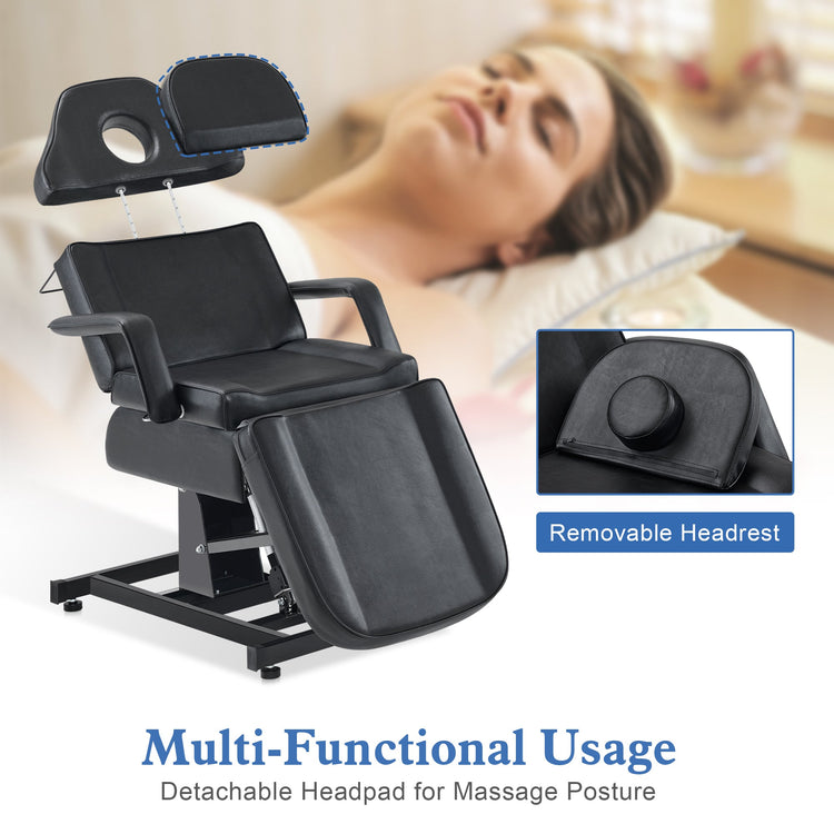 Electric Tattoo Chair For Client, Facial Bed For Esthetician With 3 Motors, Massage Table 2751