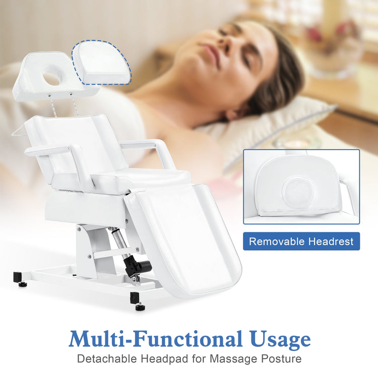 Electric Tattoo Chair For Client, Facial Bed For Esthetician With 3 Motors, Massage Table 2751