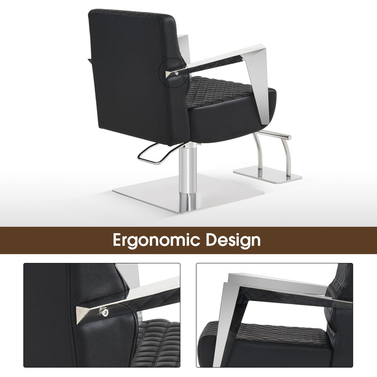 Salon Chair, 440Lbs Hydraulic Pump Styling Chair For Barbershop 8630