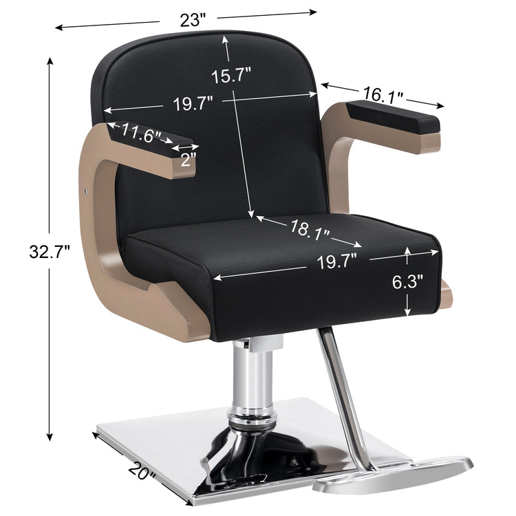 Salon Chair For Hair Stylist, Hydraulic Hair Styling Home Salon Chair 9210