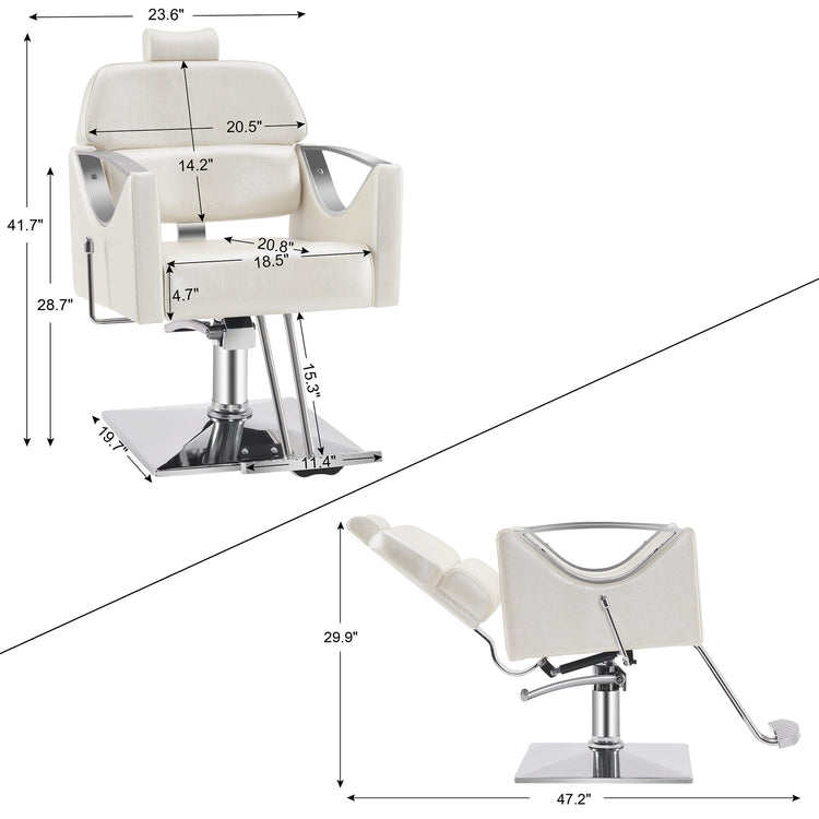 Reclining Styling Barber Chairs For Salon,Hair Spa Salon Equipment 3126