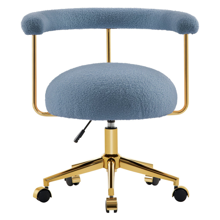 Nail Chair With Rolling Wheels Adjustable Makeup Vanity Chair 3527