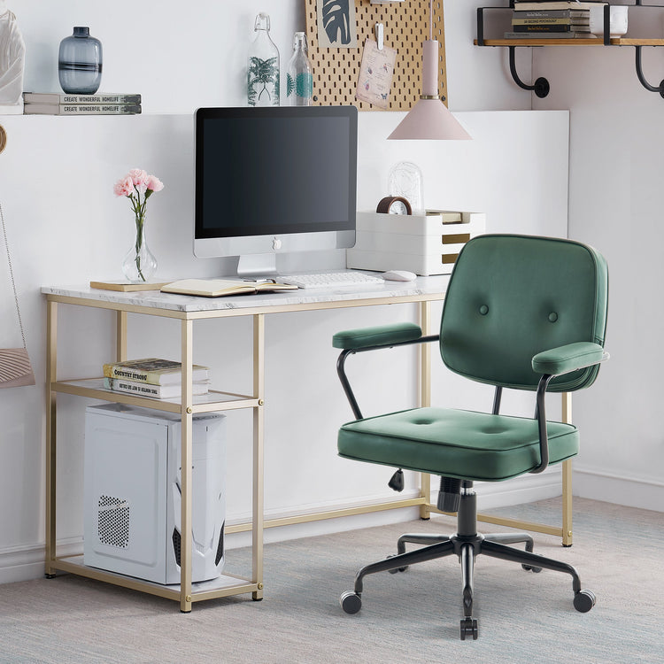 Adjustable Rolling Manicure Chair Pedicure Home Makeup Nail Chair 3546