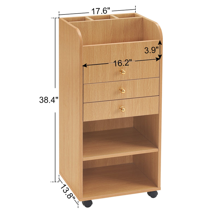 Salon Cart With Wheels Barber Rolling Trolley Spa Stylist Furniture 2034