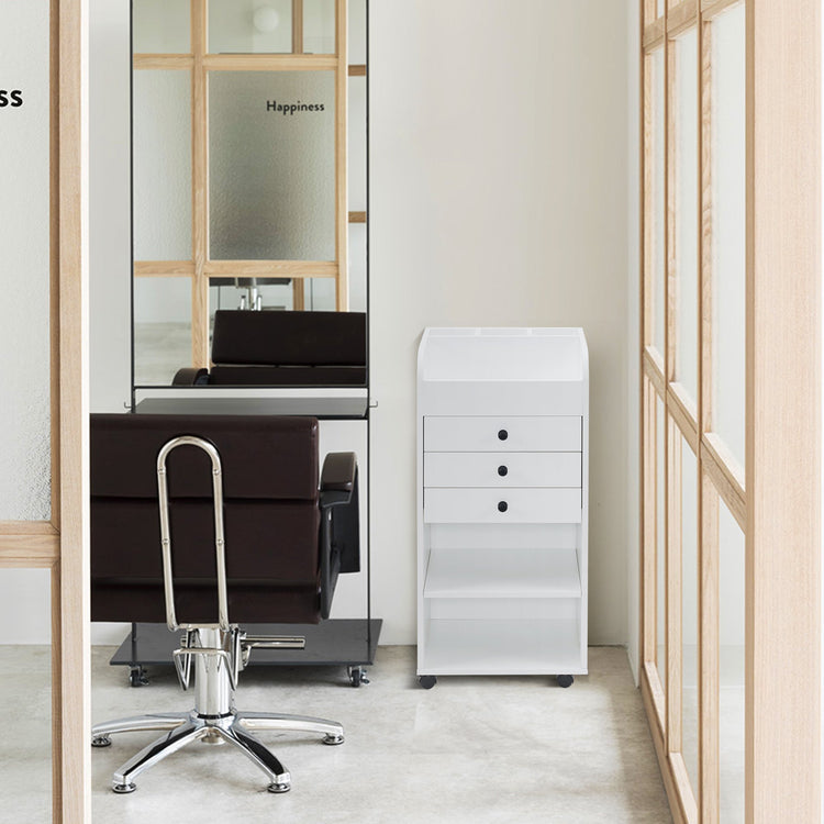 Salon Cart With Wheels Barber Rolling Trolley Spa Stylist Furniture 2034