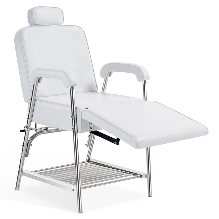 Professional Tattoo Chair With Headrest Massage Bed With Storage Shelf 2767