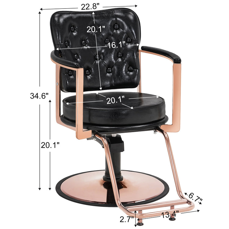 Salon Chair For Hair Stylist, Hydraulic Beauty Spa Equipment 3076