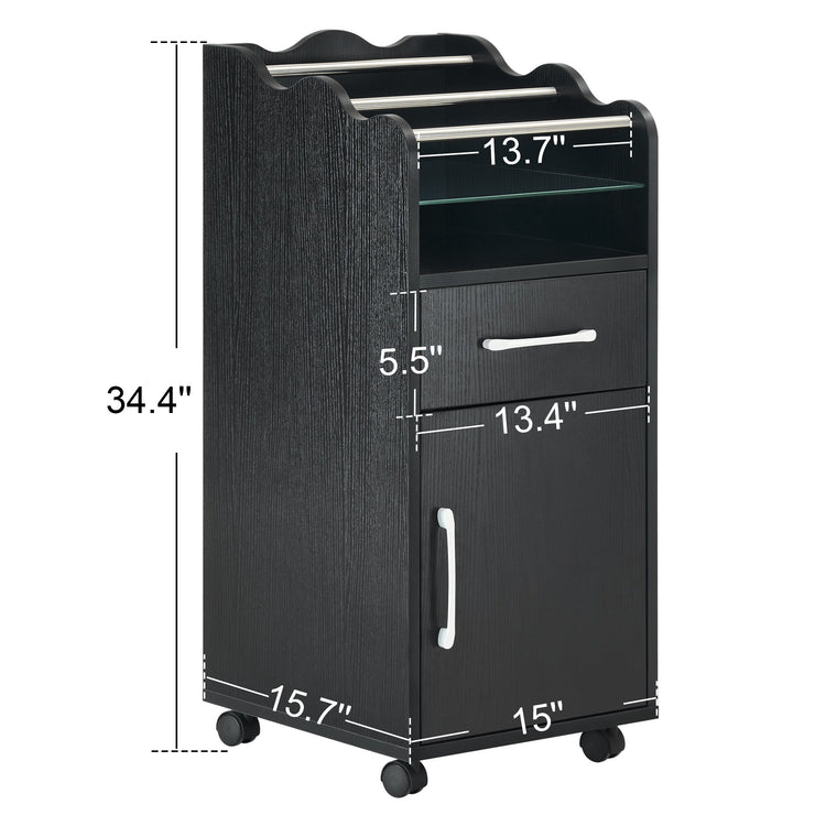 Salon Cart With Cabinet Barber Rolling Trolley For Hair Stylist With Wheels 2013