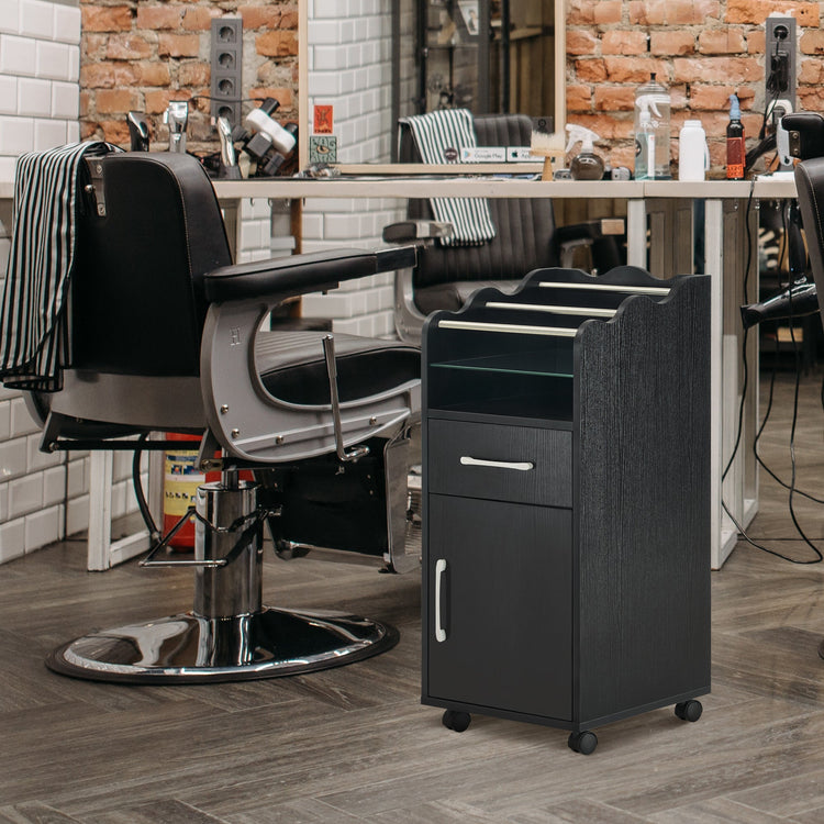 Salon Cart With Cabinet Barber Rolling Trolley For Hair Stylist With Wheels 2013
