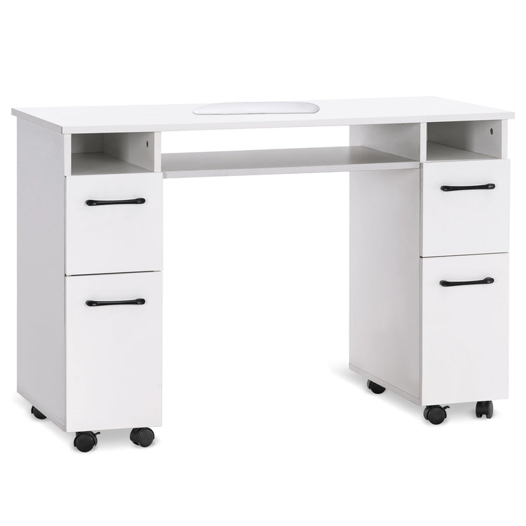 Manicure Table With Wheels Movable Nail Desk Salon Workstation 2600