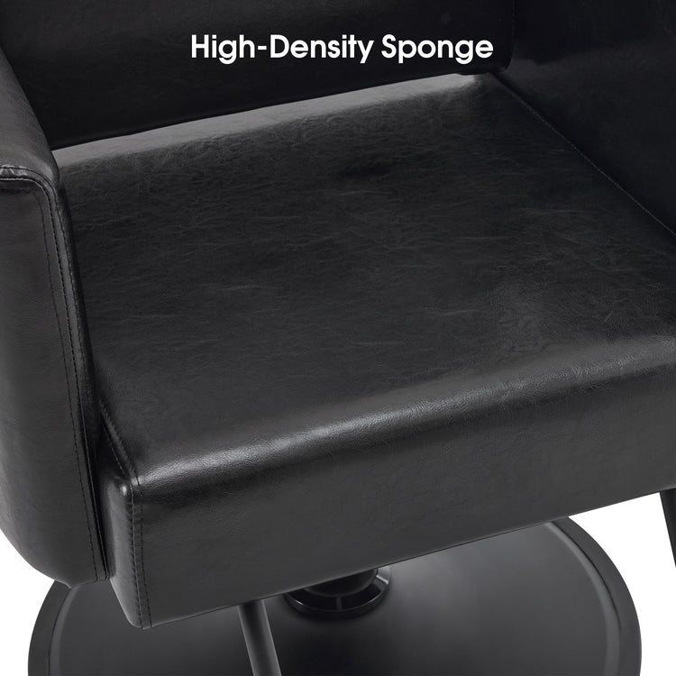 Black Salon Chair, Barber Hydraulic Styling Chair For Hair Stylist 9412