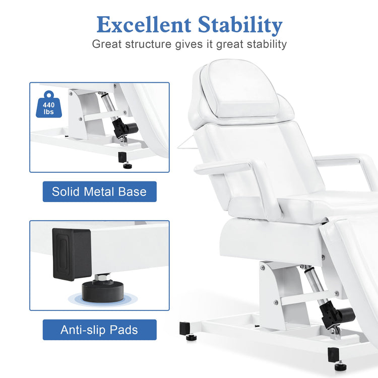 Electric Tattoo Chair For Client, Facial Bed For Esthetician With 3 Motors, Massage Table 2751