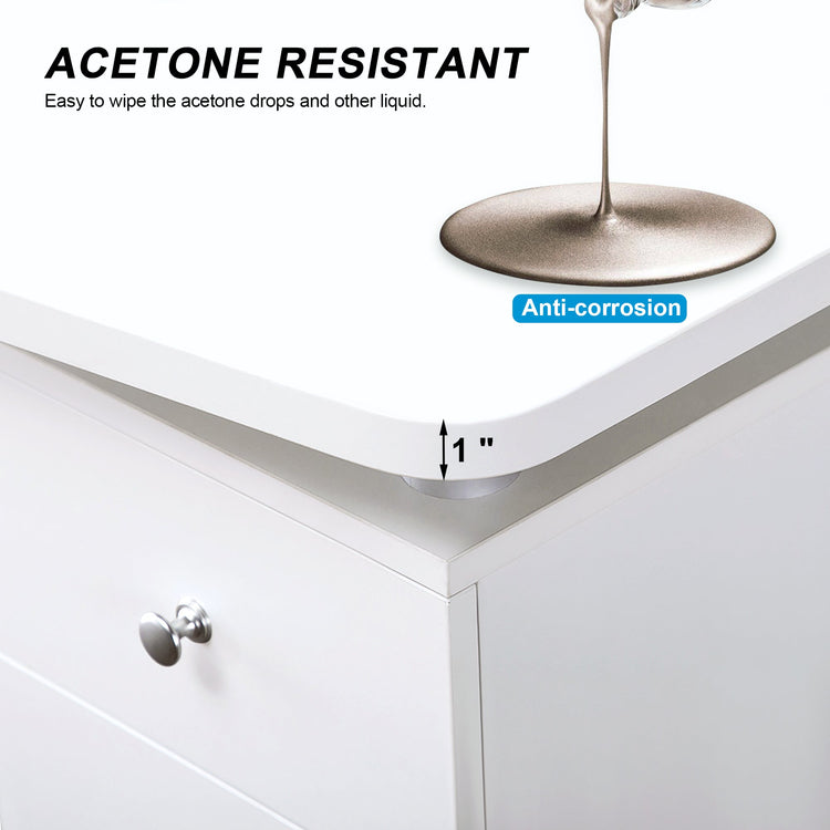 Manicure Acetone Resistant Table Beauty Spa Nail Art Desk 0422