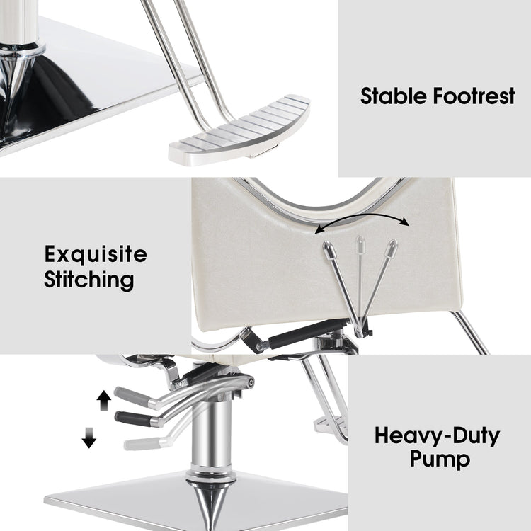 Reclining Styling Barber Chairs For Salon,Hair Spa Salon Equipment 3126