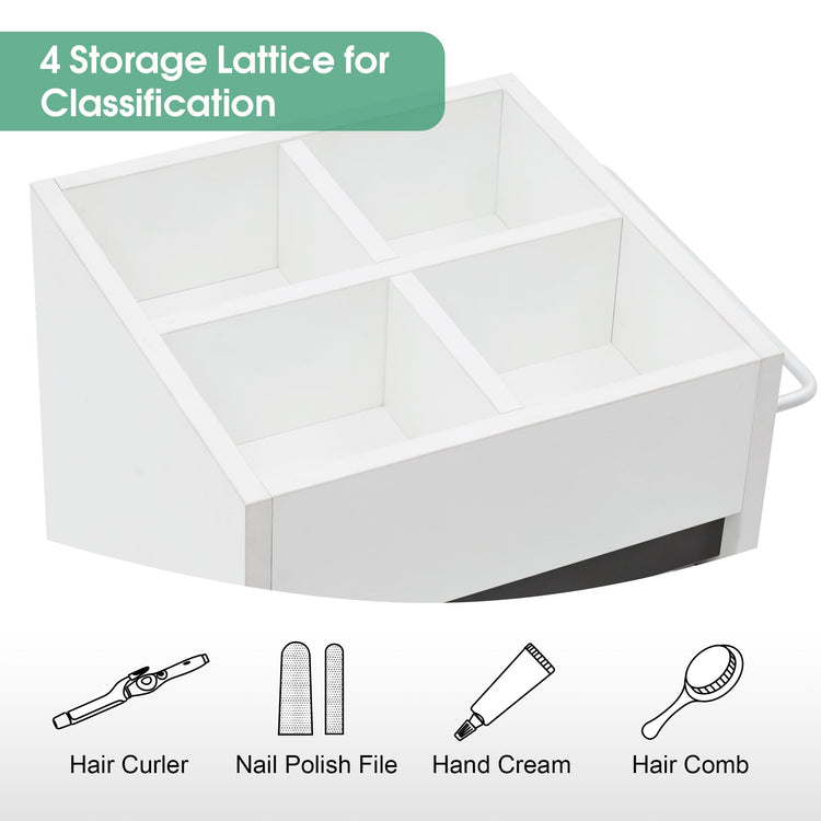 Salon Spa Trolley With Square Storage Lattice Barber Cart Organizer 2039