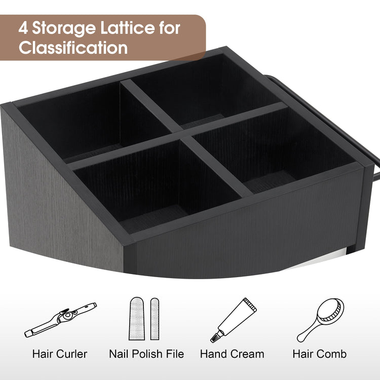 Salon Spa Trolley With Square Storage Lattice Barber Cart Organizer 2039