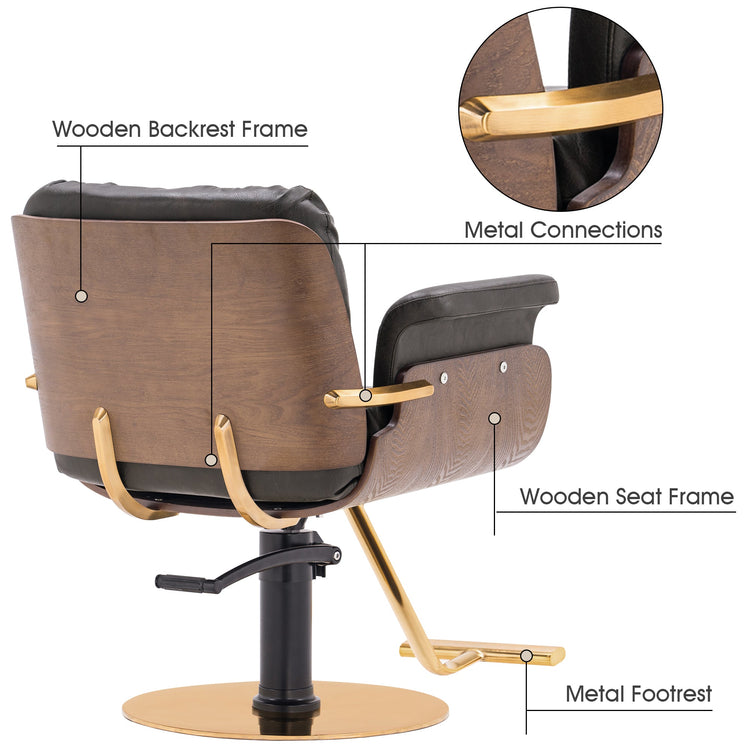 Ins Salon Chair, Hydraulic Hair Cutting Styling Chair For Hair Stylist 3071