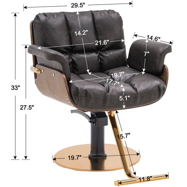 Ins Salon Chair, Hydraulic Hair Cutting Styling Chair For Hair Stylist 3071