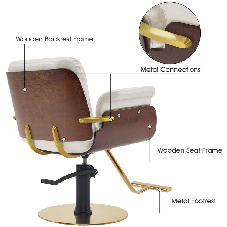 Ins Salon Chair, Hydraulic Hair Cutting Styling Chair For Hair Stylist 3071