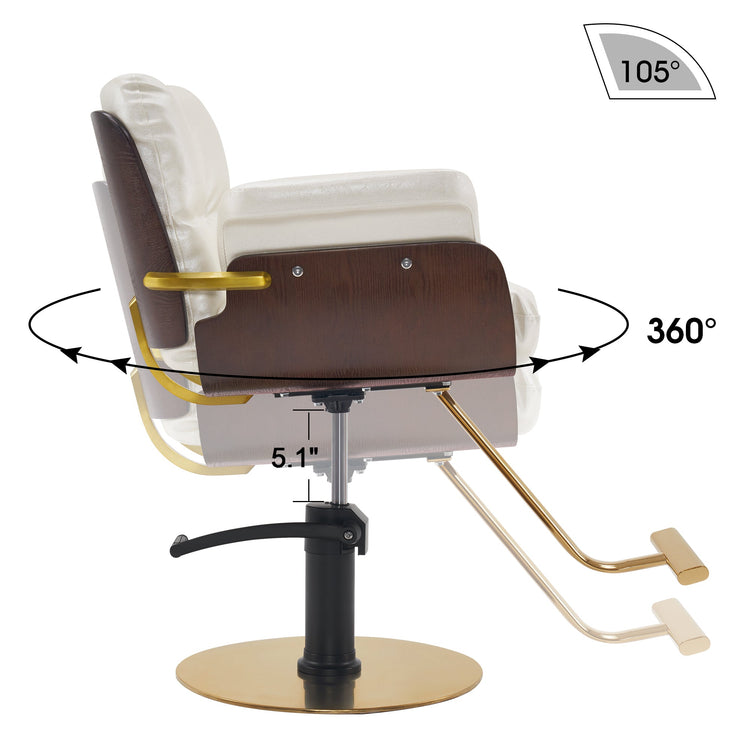 Ins Salon Chair, Hydraulic Hair Cutting Styling Chair For Hair Stylist 3071