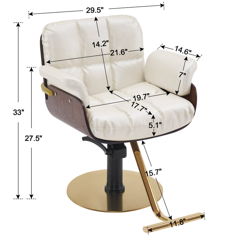 Ins Salon Chair, Hydraulic Hair Cutting Styling Chair For Hair Stylist 3071