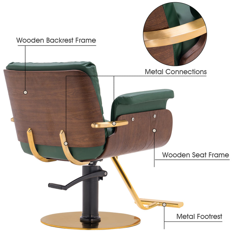 Ins Salon Chair, Hydraulic Hair Cutting Styling Chair For Hair Stylist 3071