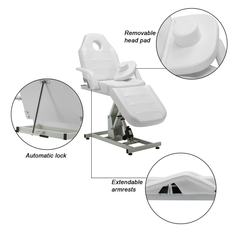 Salon Spa Electric Massage Bed Tattoo Chair Facial Adjustable Table 0100
