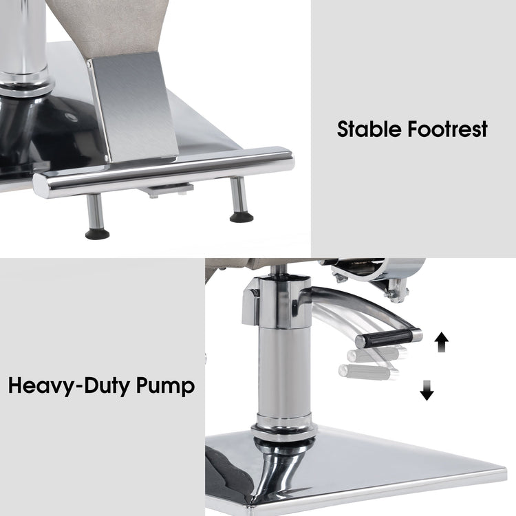 Reclining Barber Chair For Hair Stylist, Hair Beauty Spa Salon Chair 8132
