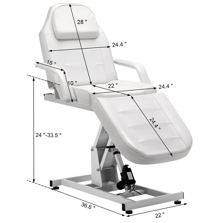Salon Spa Electric Massage Bed Tattoo Chair Facial Adjustable Table 0100