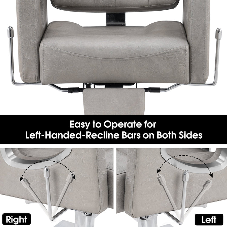 Reclining Barber Chair For Hair Stylist, Hair Beauty Spa Salon Chair 8132