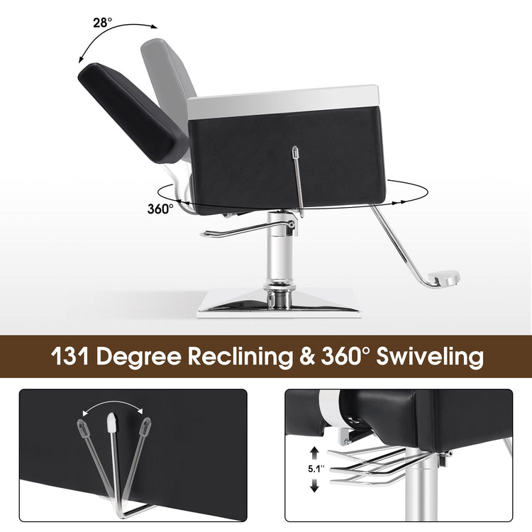 Classic Hydraulic Barber Chair For Hair Stylist, Salon Spa Equipment 3021