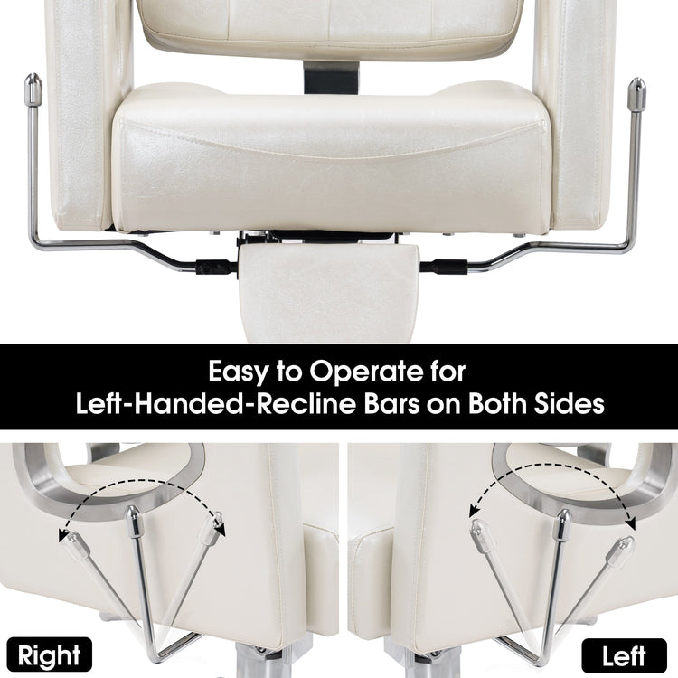 Reclining Barber Chair For Hair Stylist, Hair Beauty Spa Salon Chair 8132