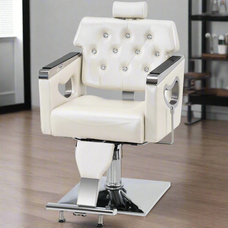 Reclining Barber Chair For Hair Stylist, Hair Beauty Spa Salon Chair 8132