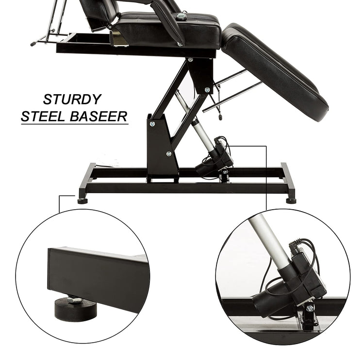 Salon Spa Electric Massage Bed Tattoo Chair Facial Adjustable Table 0100