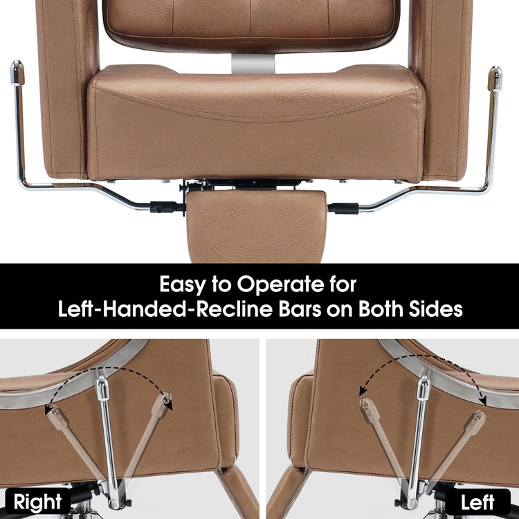 Reclining Barber Chair For Hair Stylist, Hair Beauty Spa Salon Chair 8132
