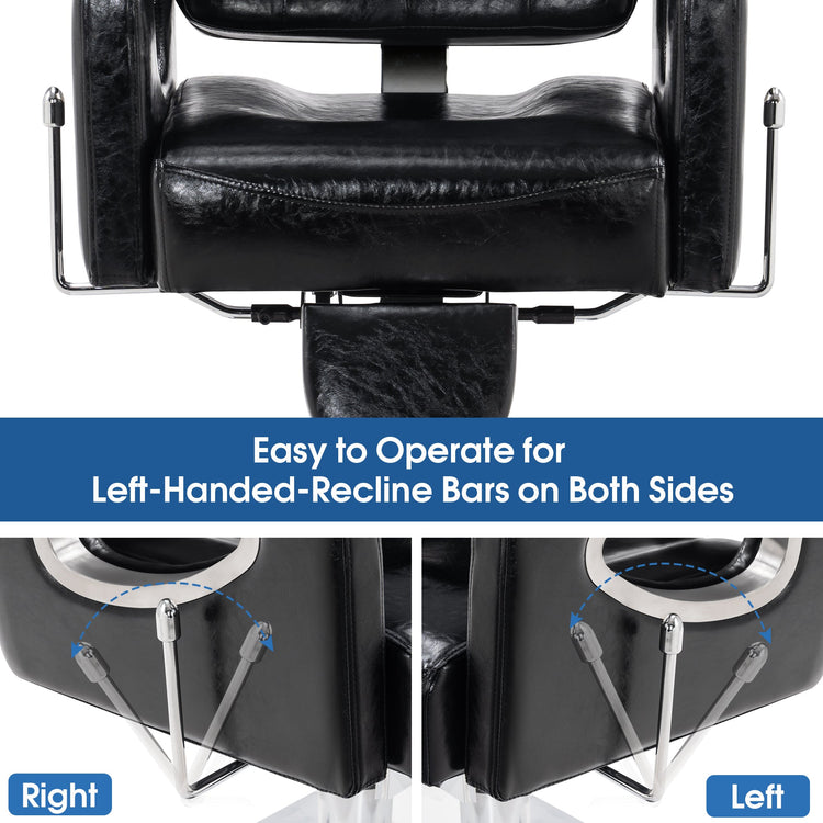 Reclining Barber Chair For Hair Stylist, Hair Beauty Spa Salon Chair 8132
